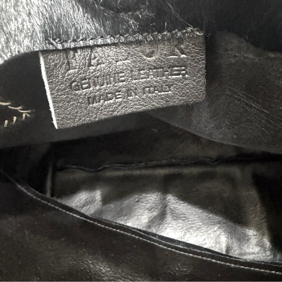 Elegant Black Leather Tote Bag